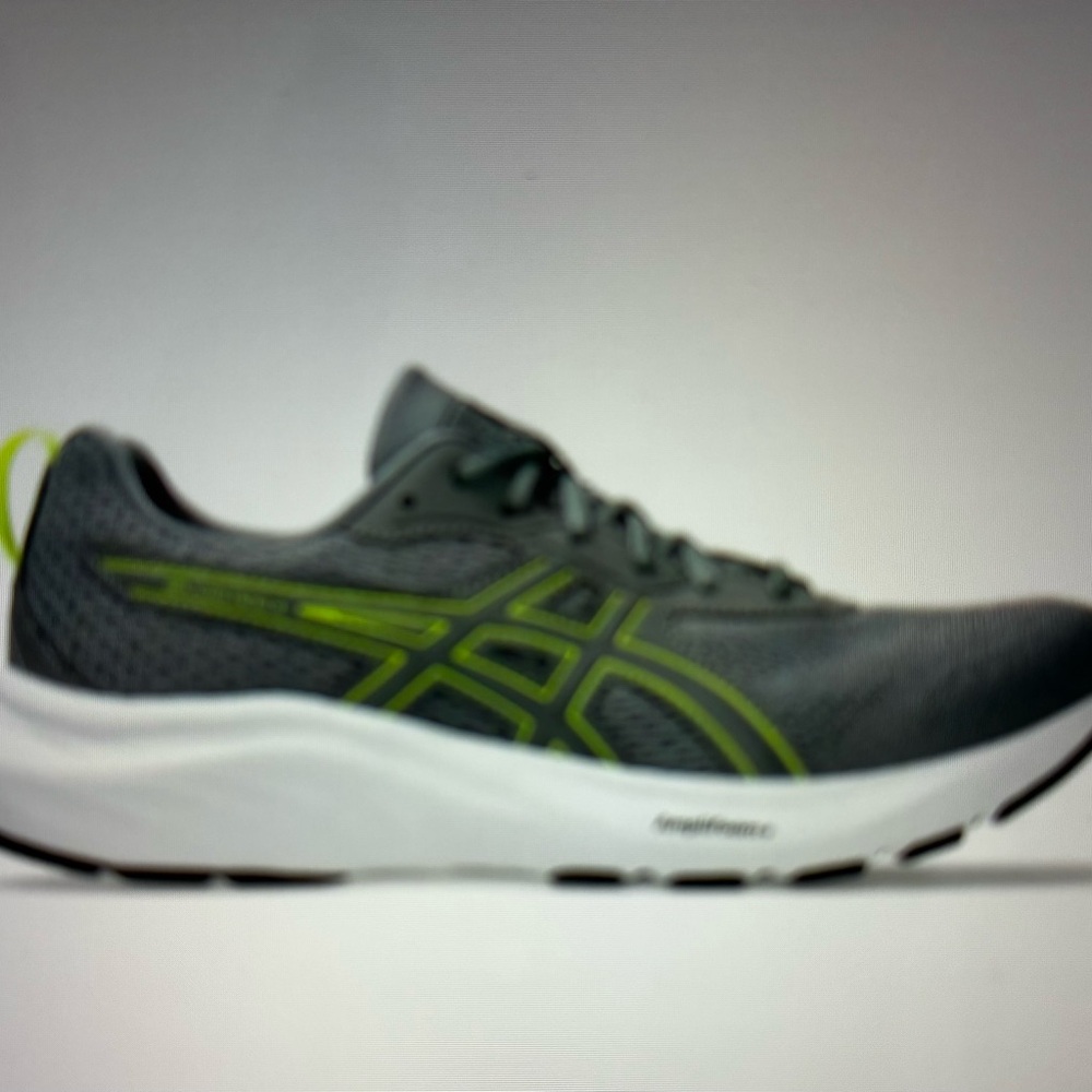 ASICS Mens new Grey/Neon Green - Picture 2 of 10